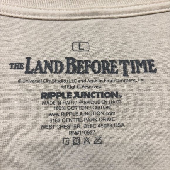 The Land Before Time Dinosaur Kids Animated Movie T-Shirt L - Picture 4 of 4